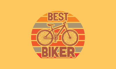 Bicycle print design with quote bike lover Vector Design illustration for fashion fabrics textile graphics prints.
