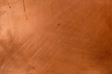 Copper background. Daylight. Lighting on the left.