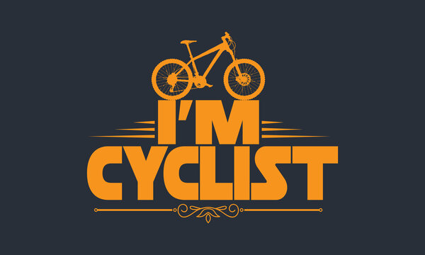 Bicycle print design with quote bike lover Vector Design illustration for fashion fabrics textile graphics prints.