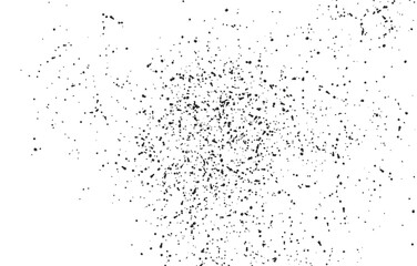 Grunge black and white pattern. Monochrome particles abstract texture. Background of cracks, scuffs, chips, stains, ink spots, lines. Dark design background surface.