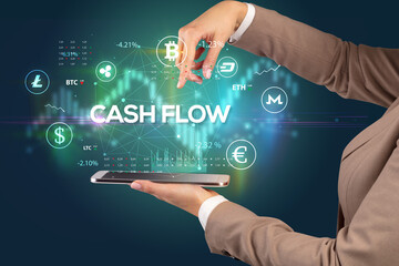 Close-up of a touchscreen with inscription