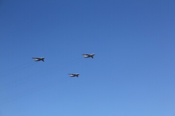 Airplane in formation