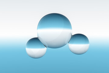 水滴の3Dイラスト