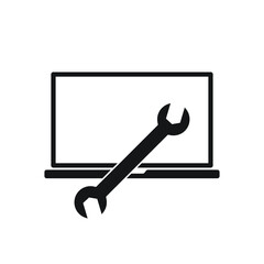 Computer Support Icon. Maintenance, Service Device Symbol