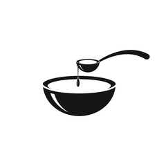 Soup Icon. Cuisine, Gravy Cooking Symbol