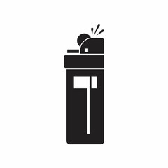 Gas Lighter Icon. Burner Symbol