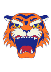 tiger head vector