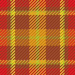 Fototapeta premium Seamless pattern of scottish tartan plaid. Repeatable background with check fabric texture. Vector backdrop striped textile print.