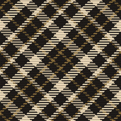 Seamless pattern of scottish tartan plaid. Repeatable background with check fabric texture. Vector backdrop striped textile print.