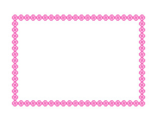 abstract artistic creative red floral border