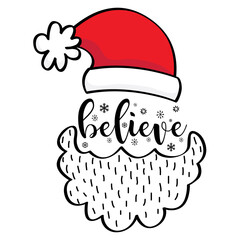 Christmas Believe Santa Design