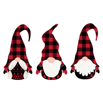 Buffalo Plaid Christmas Gnome Collections