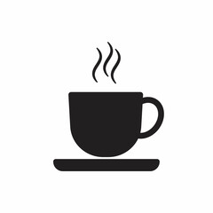 Cup of coffee icon on a white background