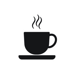 Cup of coffee icon on a white background