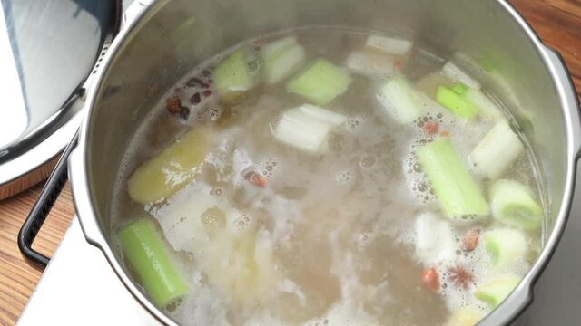 Traditional Chinese Soup, Winter Melon and Pork Ribs Soup