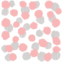 やさしいイメージの手描きのドット柄の背景素材