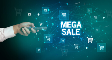 male hand holding wireless peripheral