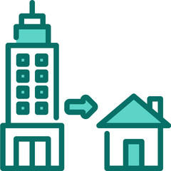 Working At Home one color icon