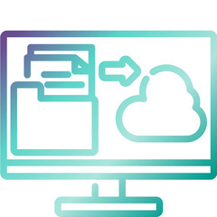 File Upload  gradient icon