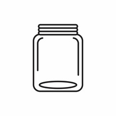mason jar glass rustic can icon. Isolated and flat illustration