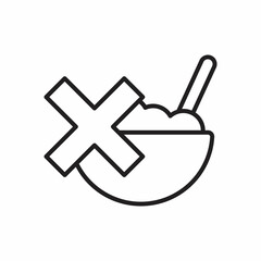 Loss Of Appetite icon. Simple illustration from coronavirus collection. Creative Loss Of Appetite icon
