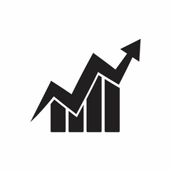 Pictograph of graph for icon