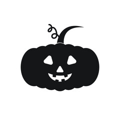 Pictograph of halloween pumpkin for template logo, icon