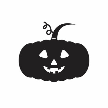 Pictograph of halloween pumpkin for template logo, icon
