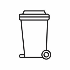 Trash icon design, Waste garbage ology eco save green natural environment protection and care