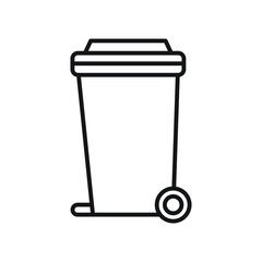 Trash icon design, Waste garbage ology eco save green natural environment protection and care