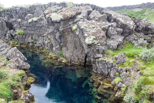 Thingvellir site, famous Icelandic landmark. Golden circle