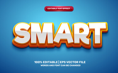 smart cartoon comic hero games 3d editable text effect