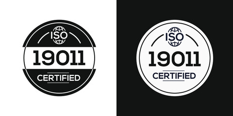 Fototapeta na wymiar Creative (ISO 19011) Standard quality symbol, vector illustration.