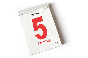 5. März 2023