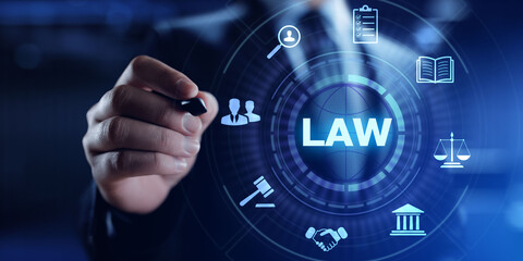 Labor law lawyer legal advocate business finance concept.