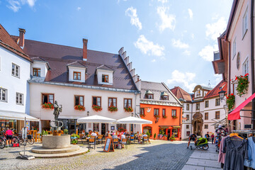 Brotmarkt, Füssen, Bayern, Deutschland 