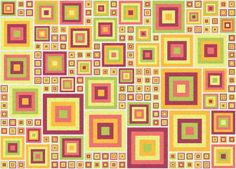 Abstract Geometric Pattern generative computational art illustration