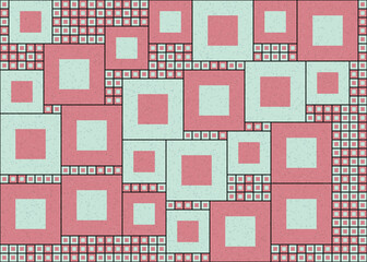 Abstract Geometric Pattern generative computational art illustration
