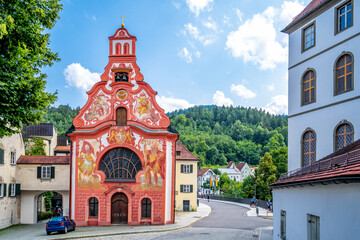 Heilig Geist Spitalkirche, Füssen, Bayern, Deutschland 