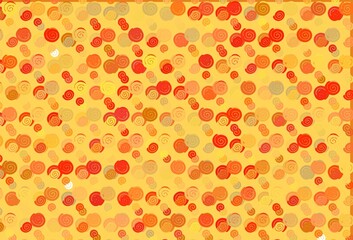 Light Yellow, Orange vector template with abstract lines.