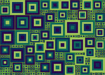 Abstract Geometric Pattern generative computational art illustration