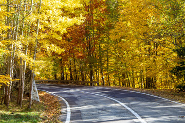 On the Transfagarasan in autumn, Romania