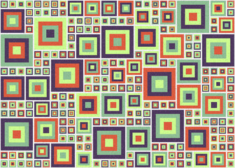 Abstract Geometric Pattern generative computational art illustration