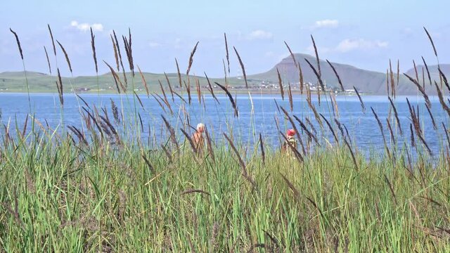 Lakes Shira and Bele, Beautiful lakes of Siberia, Khakassia, Russia