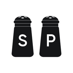 Salt & Pepper Bottle Icon. Complement Meals Symbol