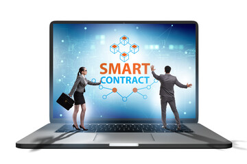 Smart contracts as illustration of blockchain technology