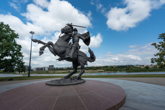 Vytis Sculpture, the Freedom Warrior - Lithuania National Symbol - Kaunas, Lithuania