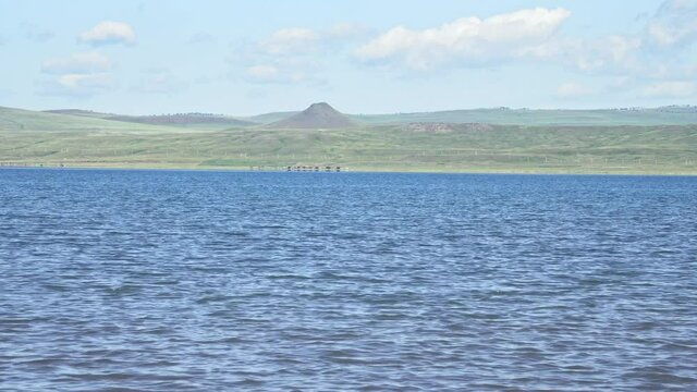 Lakes Shira and Bele, Beautiful lakes of Siberia, Khakassia, Russia