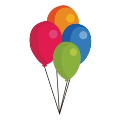 colorfull ballons illustration vector design