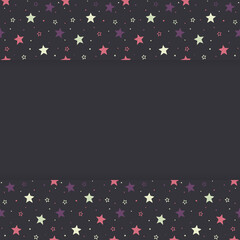 Christmas background with stars. Vector
